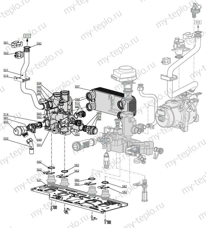 Запчасти Ariston BS II 24 FF купить в Ярославле
