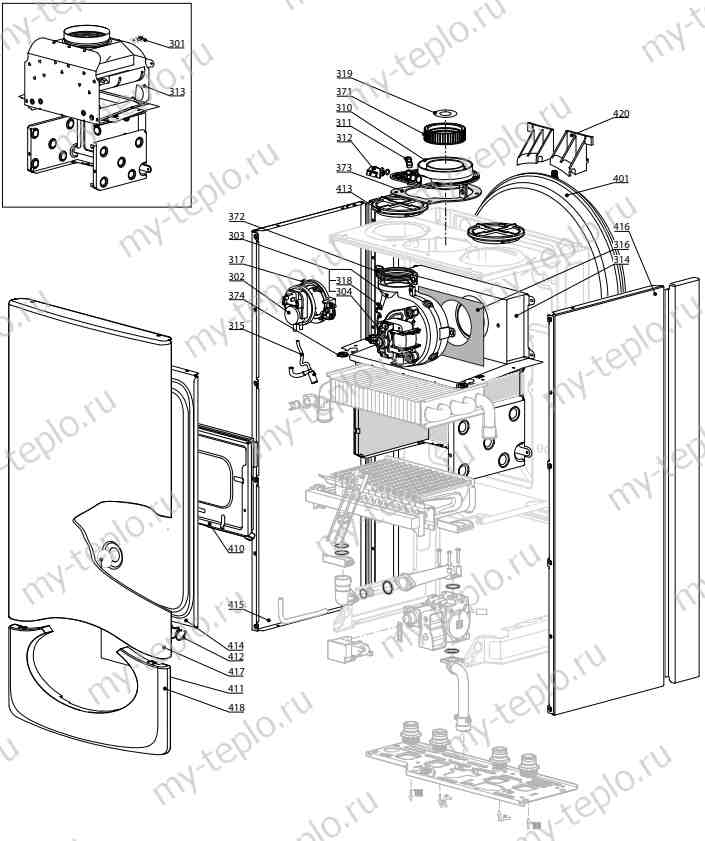 Запчасти Ariston CLAS EVO 28 FF купить в Ярославле