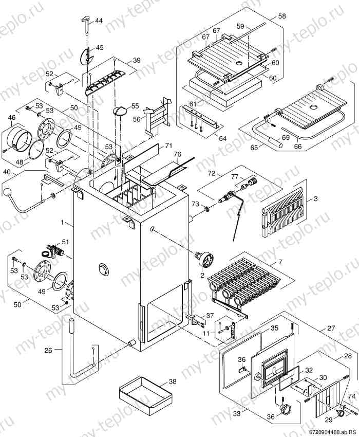 Запчасти Buderus Logano S111-12 WT купить в Ярославле