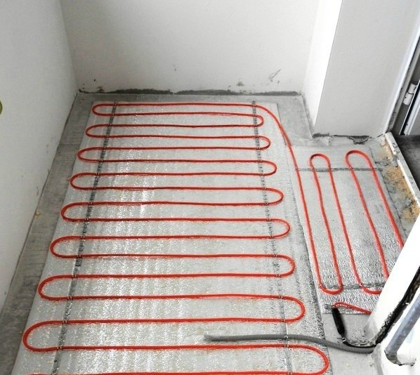 Греющий кабель DEVIFlex - пример укладки 