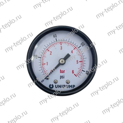Unipump Манометр аксиальный G1/4" (6 бар) (43989)
