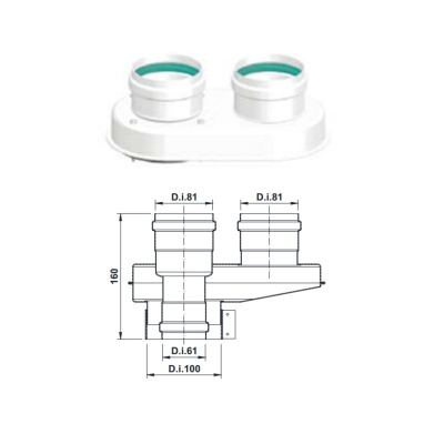 Адаптер для котла CHAFFOTEAUX Alixia Ultra любой мощности, комплект (ADAPTalixiaultra)
